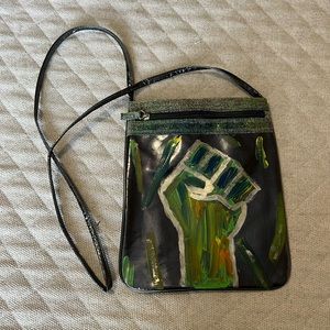 Painted, JAZZERCISE, metallic bag!!